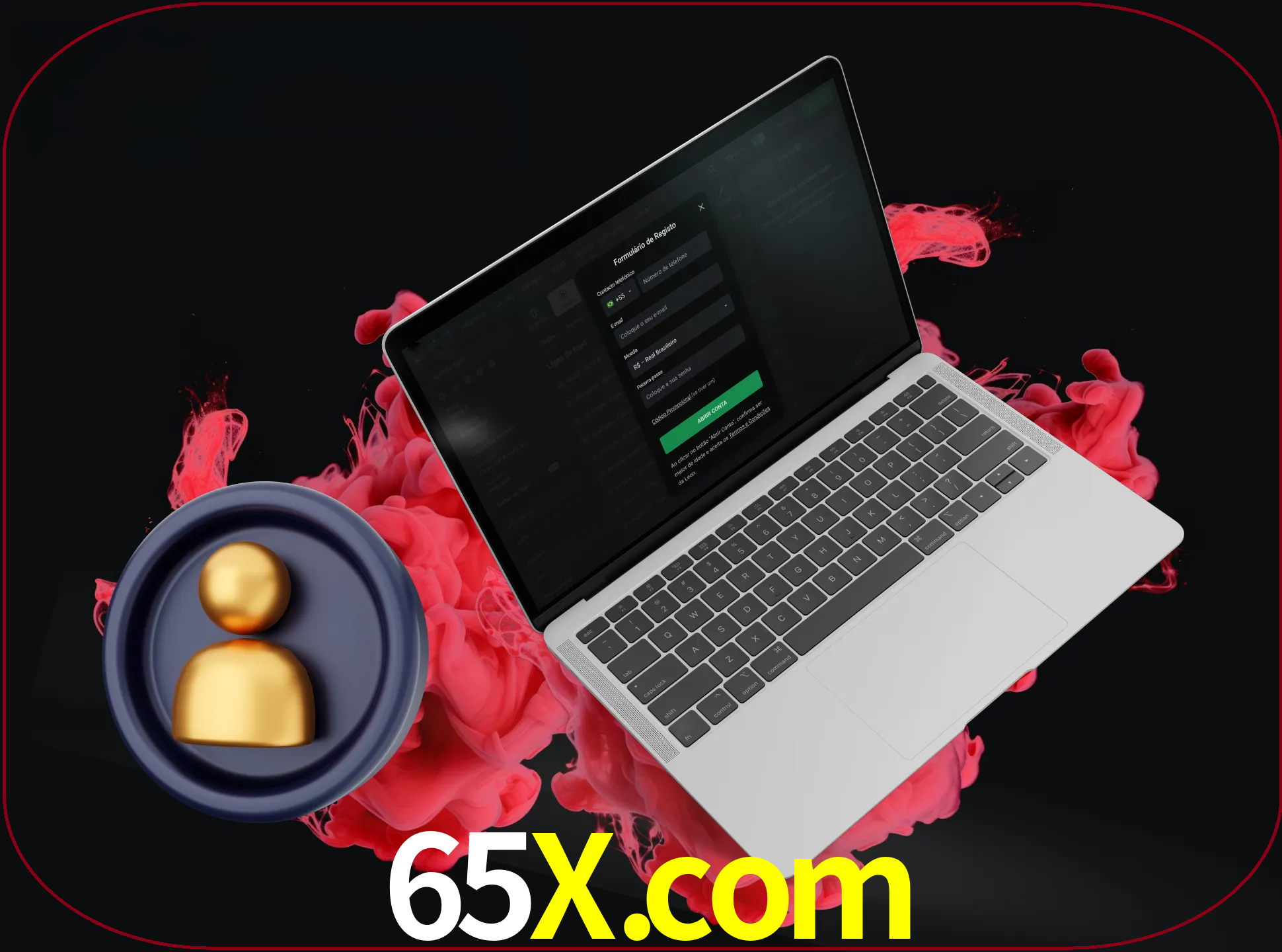 No cabeçalho do site 65x, clique no botão que o levará a um formulário especial onde terá de introduzir as suas informações actuais.