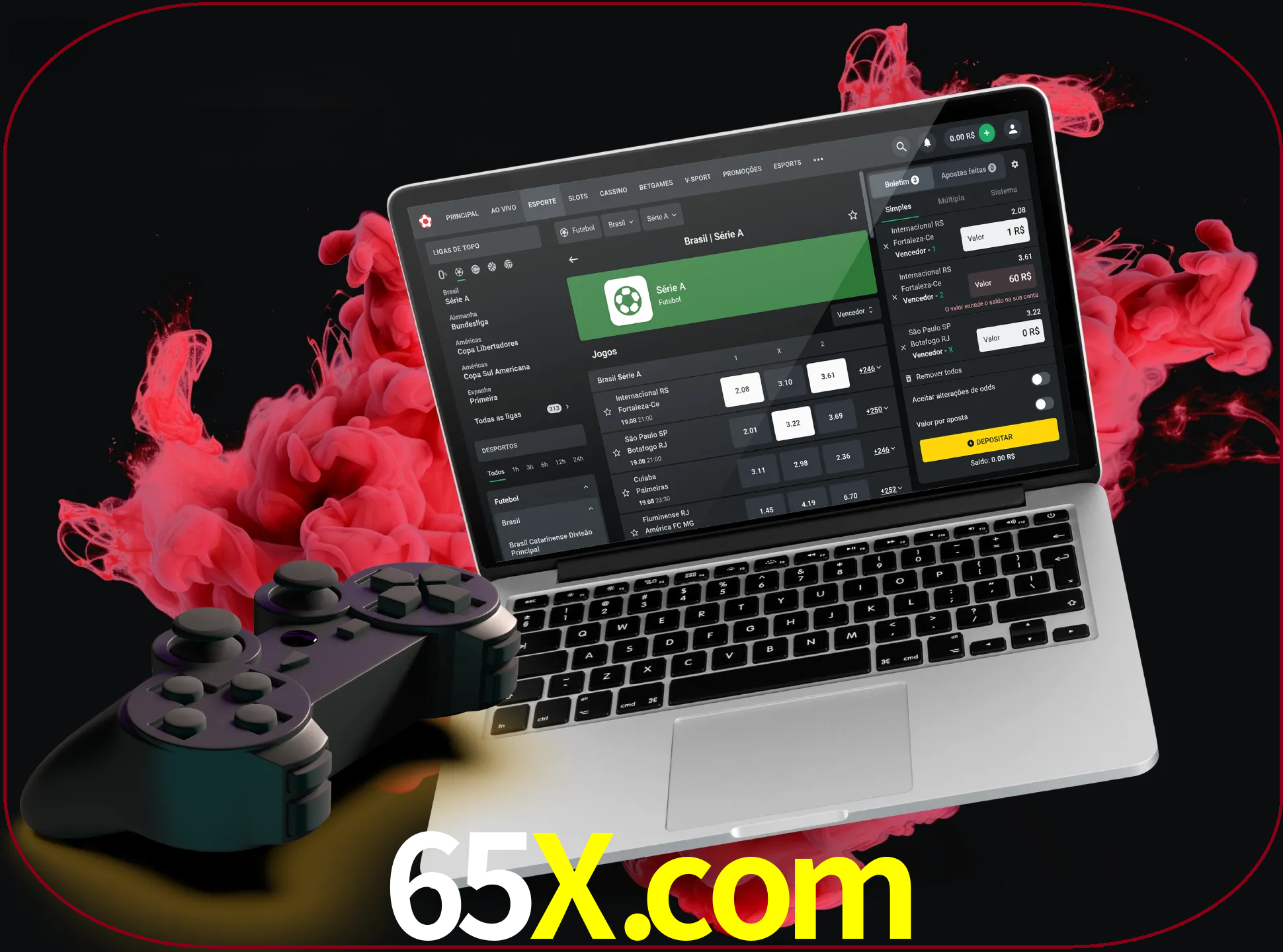 Visite a secção especial de jogos de vídeo em 65x para descobrir em que jogos pode apostar e ganhar muito dinheiro.